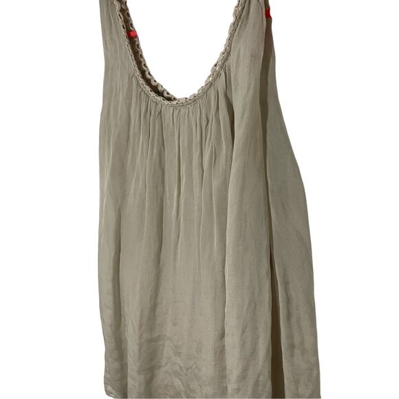 Stella Rosa Italy LaceTank Top Silk Beige Boho  Closet Staple Coquette Small - Picture 4 of 9